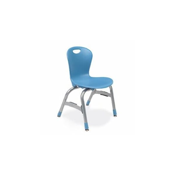 Virco ZUMA Series 15" Classroom Chair, 1st - 4th Grade with Nylon Glides - Cobalt Blue ZU415 - main
