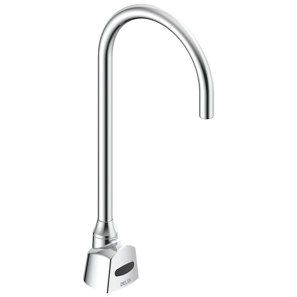 Delta Commercial 1500T Series Deckmount Electronic Se Gooseneck Faucet, Battery, 1.5Gpm In Chrome 1501TF3370 - main