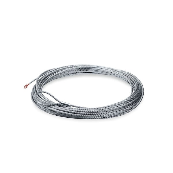 Warn Winch Cable 9500 Pound Capacity; 5/16 In Diameter x 125 Foot Length; Galvanized Aircraft Wire 38312 - main