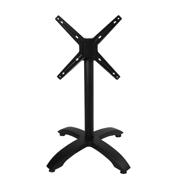 Bfm Seating Bali Folding Table Base - Weighted Cast Aluminum - Powder Coated Black PHTB2626BLF - main