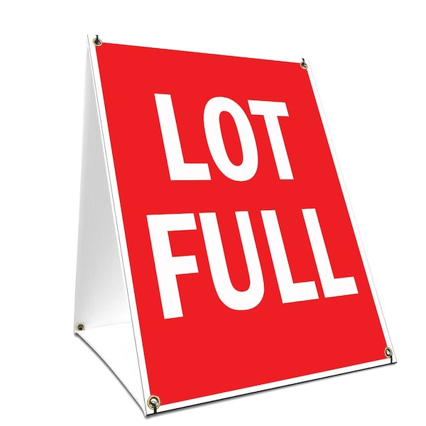 Signmission Lot Full, 36 Inch x 24 Inch A-frame Yard Sign, Plastic Sign SBC-2436-Lot Full - main