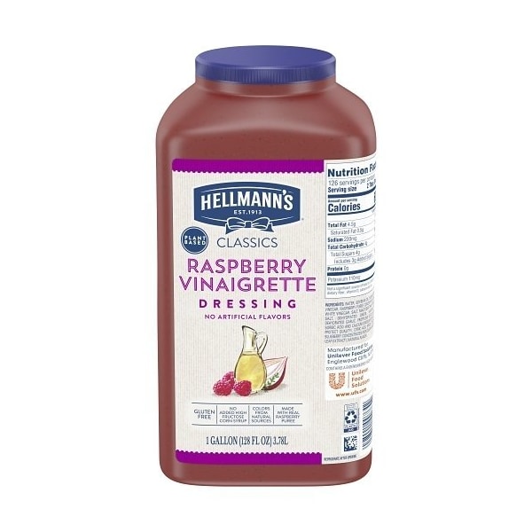 Hellmanns Classics Raspberry Vinaigrette Salad Dressing Jug, 1 Gallon 67571357 - main
