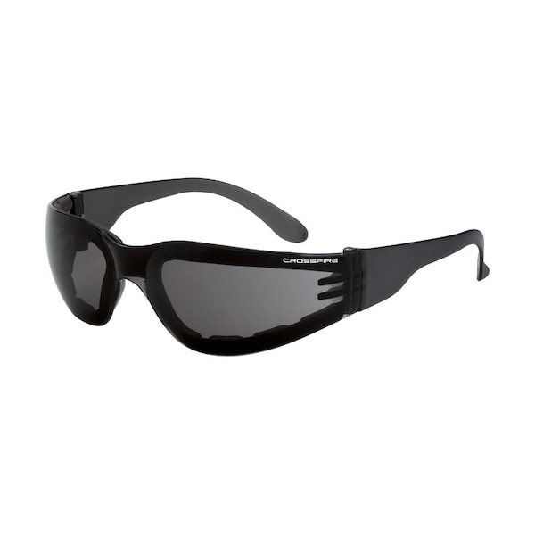 Crossfire Safety Glasses, Smoke Lens, Frameless, 1 PR 541 AF - main