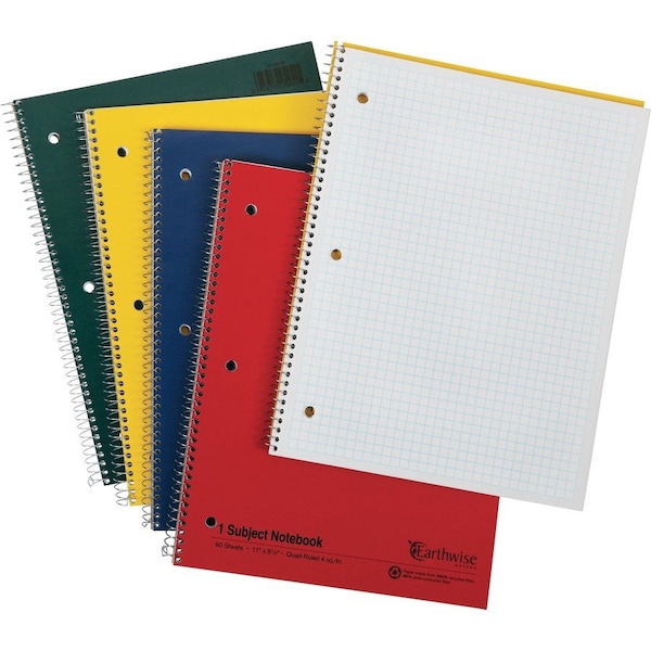 Oxford 3 Hole Punched Wirebound Notebook Letter, Assorted TOP25451 - main