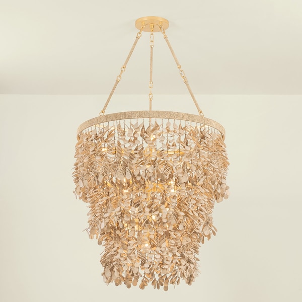 Corbett Lighting Naxos 12 Light Chandelier in Vintage Gold Leaf Finish 552-30-VGL - main