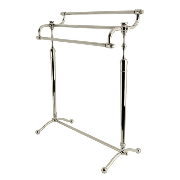 Kingston Brass 28" Freestanding Pedestal 3-Tier Towel Rack, Polished Nickel SCC2396 - main