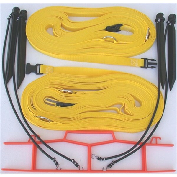 Perfectpitch 8 Meter Yellow 1-inch Non-adjustable Web Courtlines PE2675197 - main