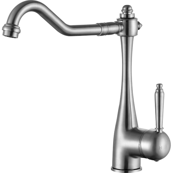 Anzzi Patriarch Single Handle Standard Kitchen Faucet in Brushed Nickel KF-AZ198BN - main