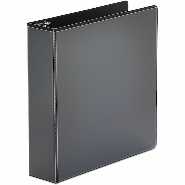Universal Round Ring Economy Vinyl View Binder, 2" Capacity, Black UNV20981*** - main