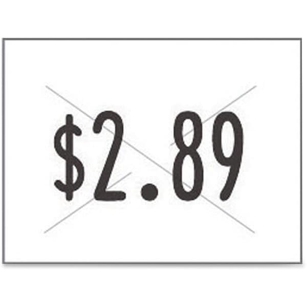 Consolidated Stamp Pricing Labels, White, 5/8" W, PK3 COS090949 - main