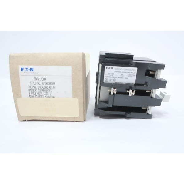 Eaton THERMAL OVERLOAD RELAY 3P SIZE 1 BA13A - main