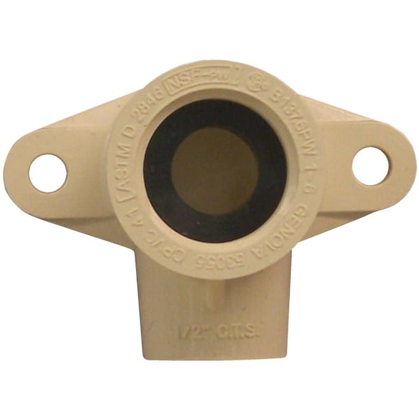 Homewerks 1/2'' Slip x FIP 90 Deg. Drop Ear CPVC Elbow, 1/4 Bend FCP FDE-12 - main