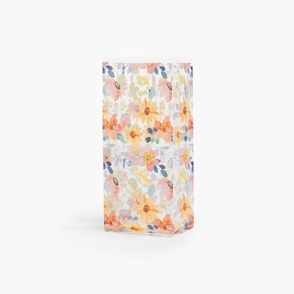 Nashville Wraps Watercolor Floral Cello Bag, 4x2x9, 100PK C2BWFL - main