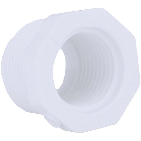Charlotte Pipe And Foundry 3/4'' MPT x 1/2'' FPT Schedule 40 PVC Bushing PVC 02112 1600HA - main