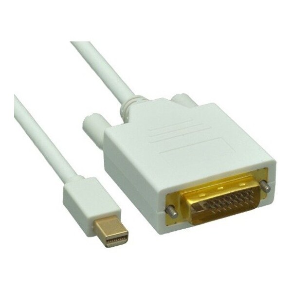 Cable Wholesale Mini DisplayPort to DVI Video Cable, Mini DisplayPort Male to DVI Male, 3 foot 10H1-62203 - main