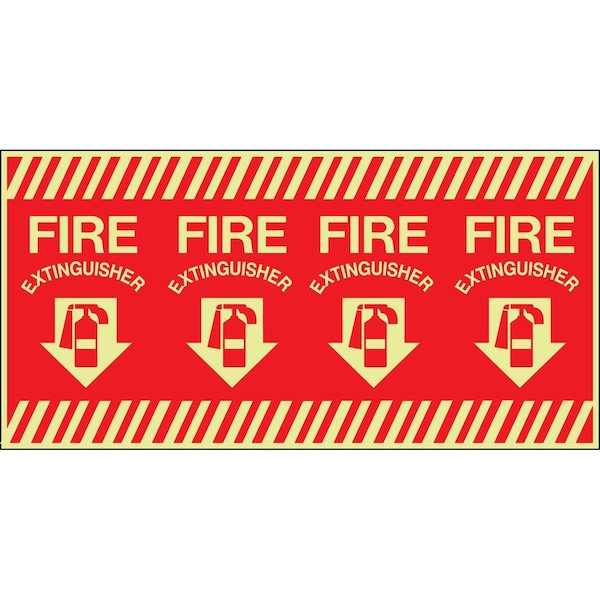 Accuform FIRE EMERGENCY COLUMN MARKER LFXG525 - main