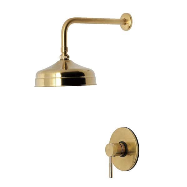 Kingston Brass Single-Handle Pressure Balanced Shower Faucet, Brushed Brass KB6337DLSO - main