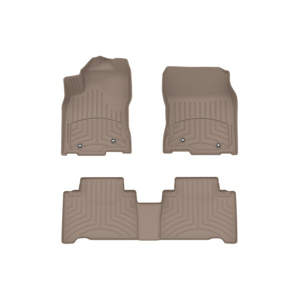 Weathertech Tan, Front and Rear FloorLiner HP 45749-1-2IM - main