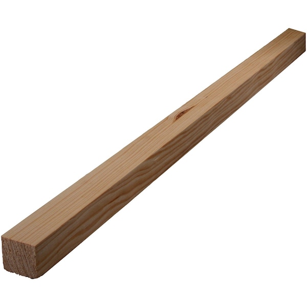 Alexandria Moulding 1-1/16'' W.x1-1/16'' H.x8 ' L. Solid Pine Square Molding L238A-20096C1 - main