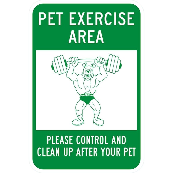 Lyle Pet Exercise Area Control and Clean Up After Your Pet, 12x18, High Intensity Prismatic, White G-3936-HI_12x18 - main