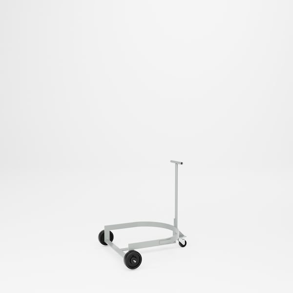 Pucel Low Drum Dolly Truck, with Steel T-Handle, 28 in W x 33 in H, Gray LBR-909 - main