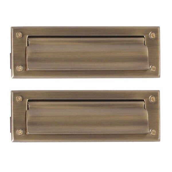 Classroom Creations Mail Slot - 3 in. x 10 in. - Antique Brass CL2531838 - main