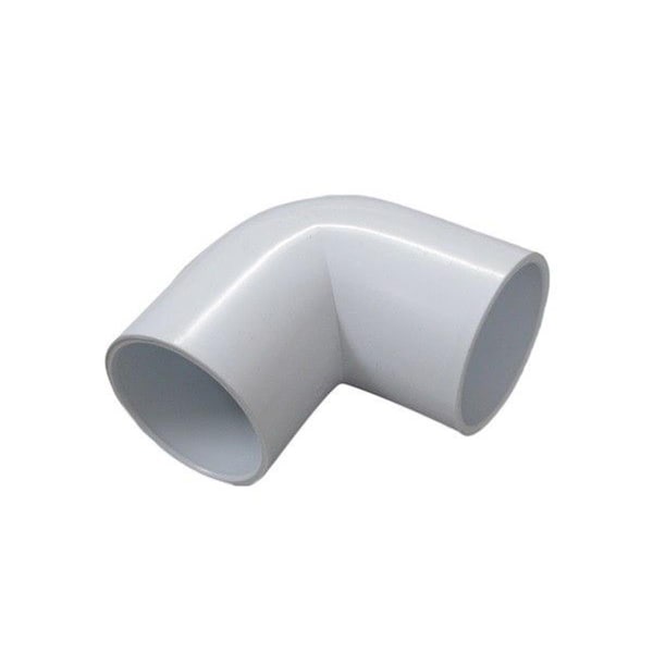Waterway Plastics 0.75 RB x 0.75 RB in. 90 deg Ribbed Barb Elbow Adapter PVC Fitting 411-3700 - main