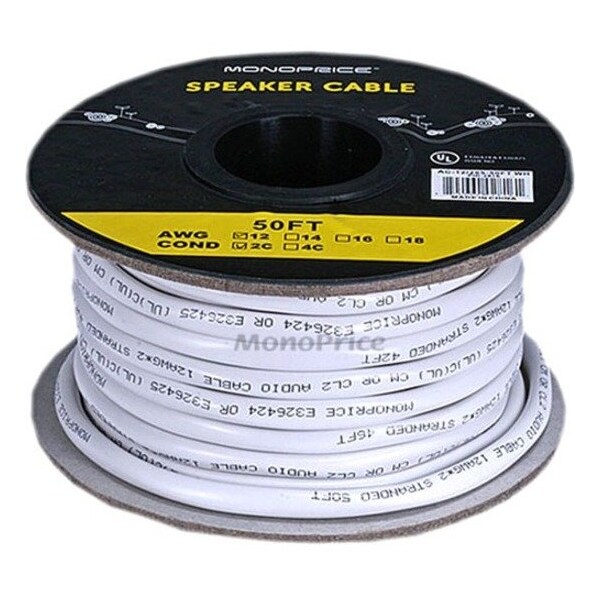 Monoprice Access Series 12AWG CL2 Rated 2-Conductor Speaker Wire, 50ft 2816 - main