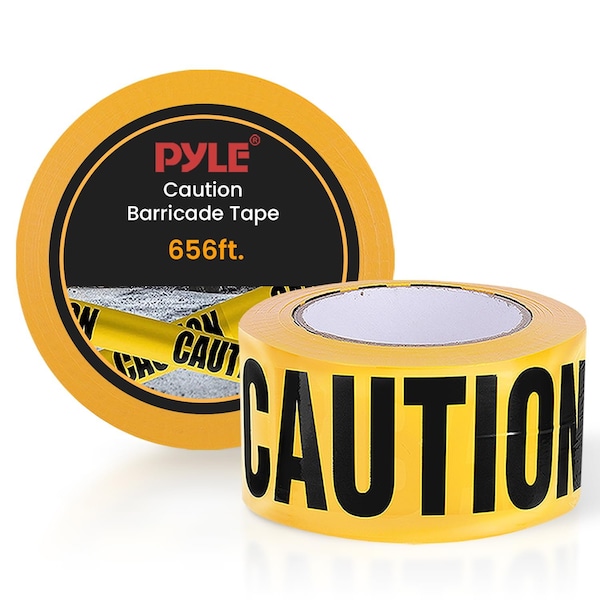 Pyle 2 Pieces Safety Yellow Caution Tape Set PCNTX2 - main