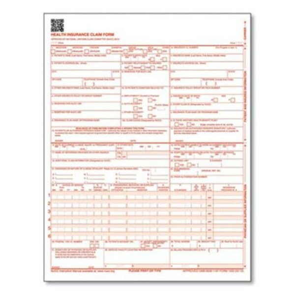 Workstationpro 8.5 x 11 in. CMS-1500 Health Insurance Claim Forms WO3761105 - main