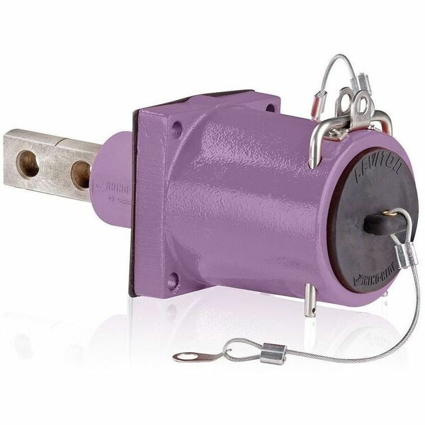 Leviton Rhino-Hide 49 Series Male Rec Purple 49MR2-CP - main