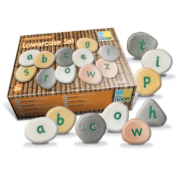 Yellow Door Lowercase Alphabet Pebbles, Set of 26 YUS1000 - main