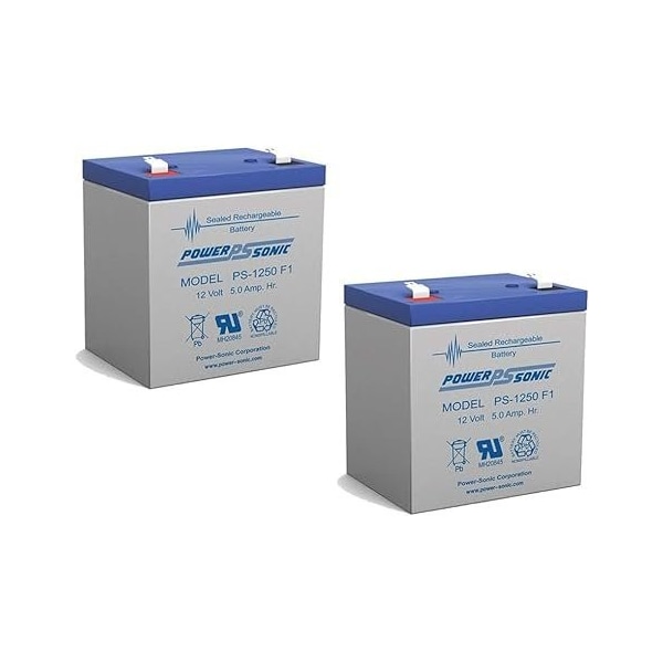 Power-Sonic Power Sonic PS-1250F1 - 12V 5Ah Rechargeable Sealed Lead Acid (SLA) Battery PS-1250 F1 - main