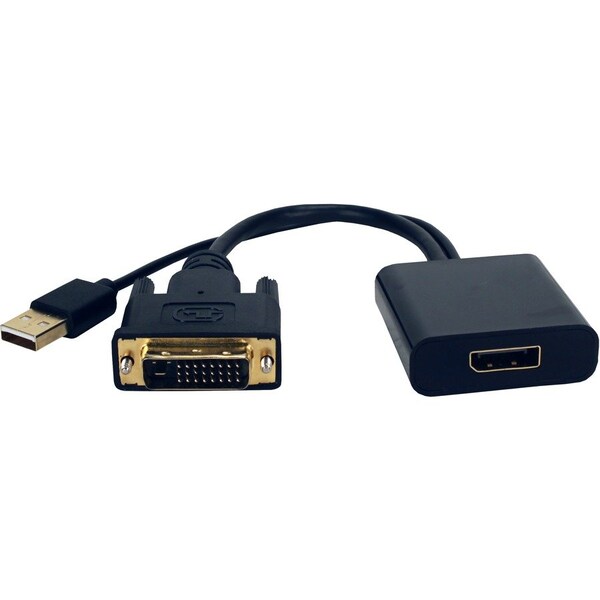 Qvs DVI to DisplayPort Active Video Converter - Black DVIDP-MF - main