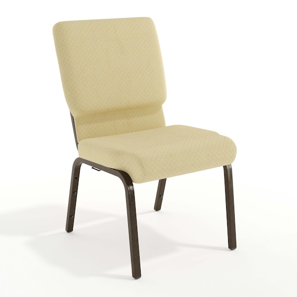Flash Furniture Fabric Church Chair, Beige XU-CH-60096-BGE-GG - main