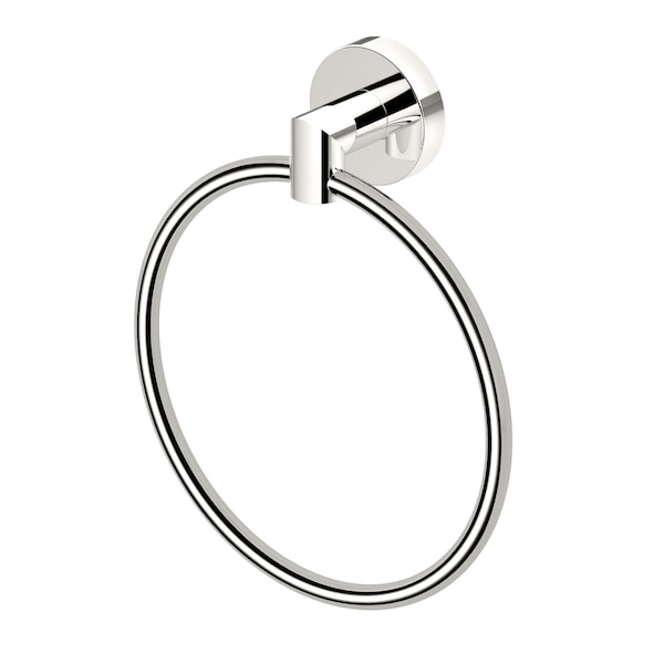 Gatco Glam Towel Ring, Polished Nickel 4312 - main