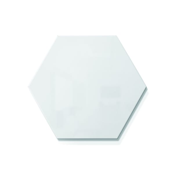 Ghent Hex LINK Powder-Coated Steel Whiteboard, Magnetic, 18'' x 21, White HEXS1821WH - main