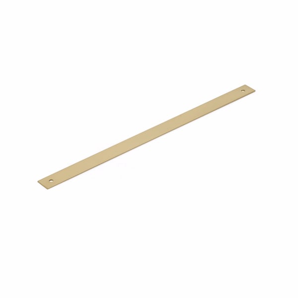 Schaub 12in Center to Center Pub House Backplate for Appliance Pull Signature Satin Brass Finish 5112AB-SSB - main