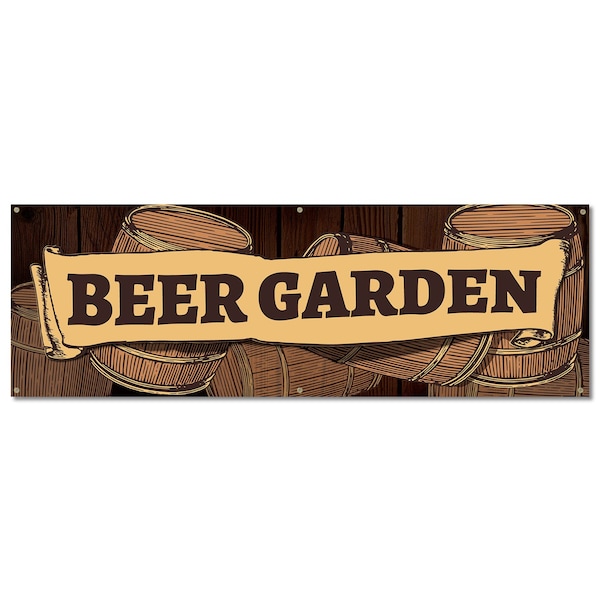 Signmission Beer Garden, 24 Inch, Banner B-72-30348 - main