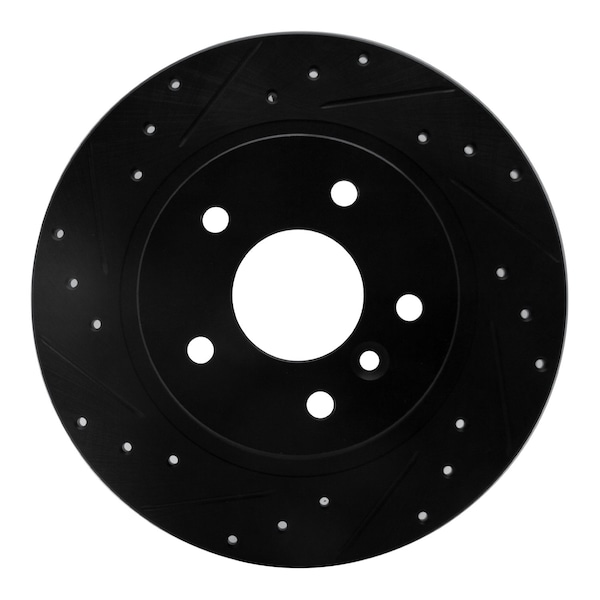 Dynamic Friction Co DFC Brake Rotor - Drilled and Slotted - Black 633-11004L - main
