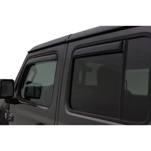 Ventshade Rainguards, Low Profile, In-Channel, Smoke, Acrylic, Set Of 4 194811 - main