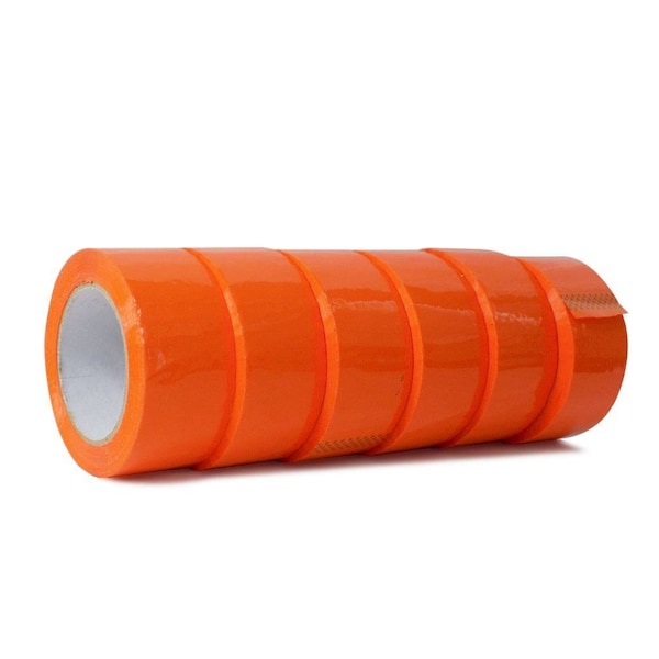 Wod Tape Commercial Grade Carton Sealing Packaging Tape 2.2 Mil Acrylic Adhesive Orange: 4 in. x 55yds, 18PK WOD CSTC22SBA-04000-18-55-ORA - main