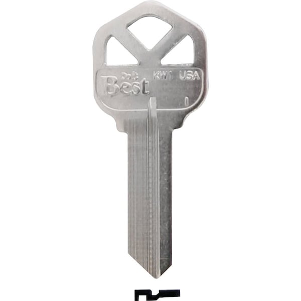 Do It Best Kwikset Nickel Plated House Key KW1 / 1176-250 DIB, 250PK IAP52887482 - main