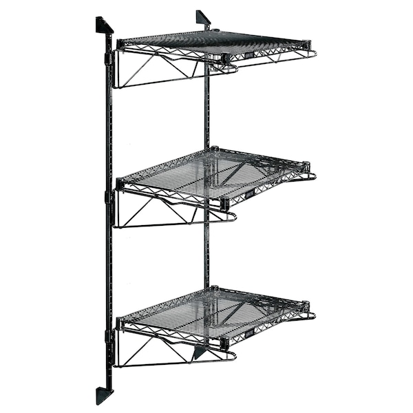 Quantum Storage Systems 54in POST WALL MOUNT CANTILEVER KIT 18X36 BLACK ...