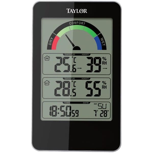 Taylor Indoor Digital Comfort Level Station with Hydrometer TA476771 - main