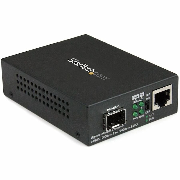 Startech.Com Fiber Media Converter with Open SFP Slot MCM1110SFP - main