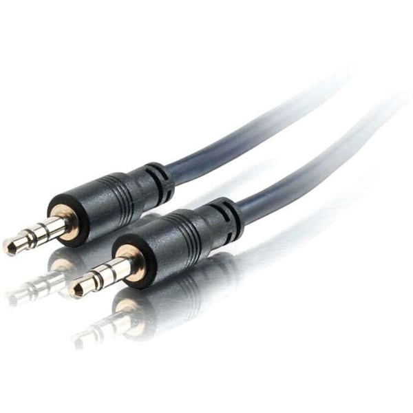 C2G 25FT 3.5MM STEREO AUDIO CABLE WITH LOW PROFILE CONNECTORS M/M - PLENUM CMP-RATED 40516 - main