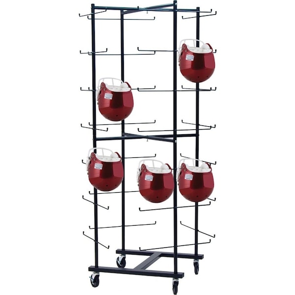 Champion Sports Rolling FootBall, Helmet Rack, Up to 56 FBWR - main