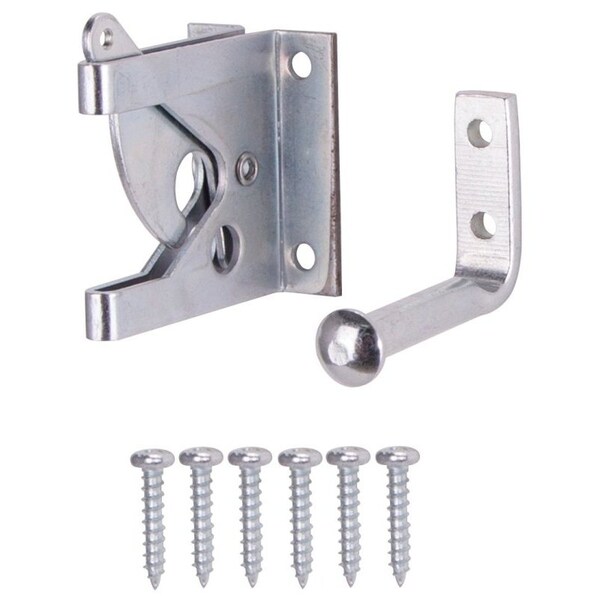 Prosource Gate Latch, 3/8 in Bolt Head, 2 in L Bolt, Steel, Zinc 33199ZCX-PS - main