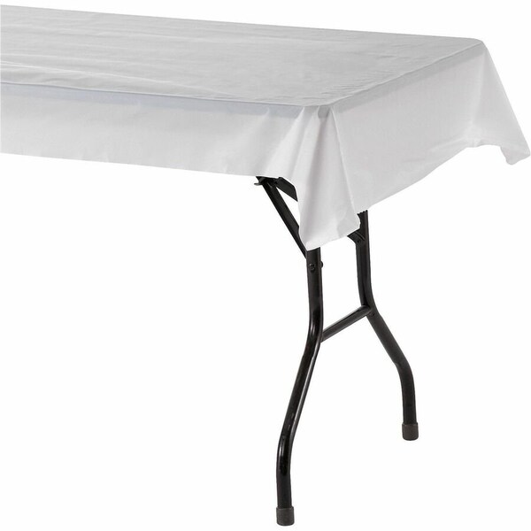 Genuine Joe Banquet Plastic Tablecovers - 300' x 40 White, 6PK GJO10324CT - main